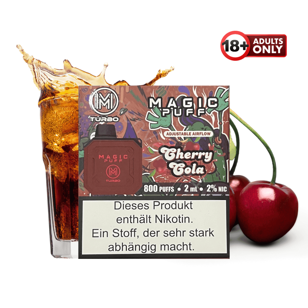 Magic Puff Turbo 800 Cherry Cola - EdenVape24